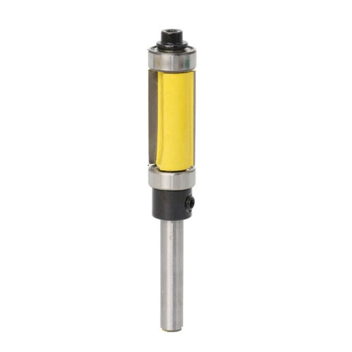 Double Bearing Trimming Knife Woodworking Milling Cutter, Style:1/4x1/2x25cm Yellow