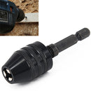 Hex Shank Mini Drill Chuck Conversion Three Jaw Chuck Power Tool, Model:Hex Shank Black Chuck (0.3-3.6mm)