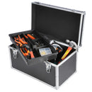 Multifunctional Aluminum Alloy Multilayer Car Repair Tool Storage Box, Size:38x 20x22 cm(Black)