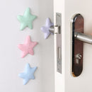 8 PCS Starfish Silicone Door Back Handle Wall Mute Crash Pad Thickened Toilet Cover Protective Pad, Color Random Delivery
