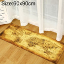 World Map Carpets Rug Bedroom Kids Baby Play Crawling Mat Memory Foam Area Rugs Carpet, Size:60x90cm(Yellow)