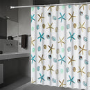 Bathroom Curtain Ocean Star Shower Curtain Environmental Protection Mildew Waterproof Shower Curtain, Size:240x180CM