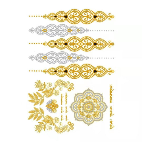 2 PCS Waterproof Hot Stamping Temporary Tattoo Sticker(YH-021)