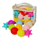 10 in 1 Multi-functional Baby Perception Hand Ball Infant Toy Massage Soft Ball(10 Bags)