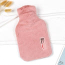 Simple Fashion Portable Water Injection Hot Water Bag Hand Warmer(Pink)
