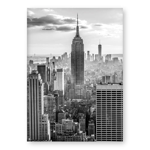 Modern Art Personality Poster Vintage Canvas Painting Wall Art Decoration Without Frame, Size:30x40cm(City)