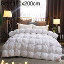 Winter Thickened Duvet Cotton Goose Down Warm Twisted Solid Color Quilt Core, Size:150x200cm(White)