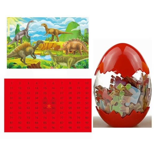 Children Puzzle Wooden Toy Dinosaur Egg 60 Pieces Wood Puzzle(QMJ-66012)