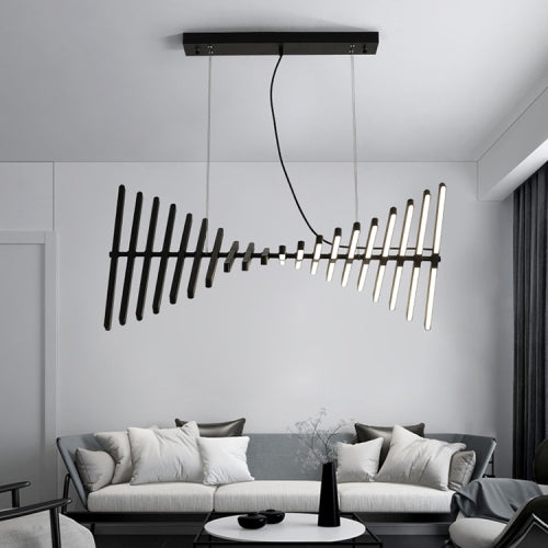20 Heads Modern LED Chandelie Hanging Lamp Living Room Home Decoration Restaurant Bar Lamp(Black Body)