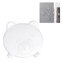 Door Handle Collision Pad Thickened Clear Silicone Refrigerator Collision Pad(Bear)