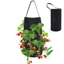 Felt Hanging Strawberry Naked Root Plant Non-woven Planting Bag, Size:50 x 30 x 25 cm(Black)