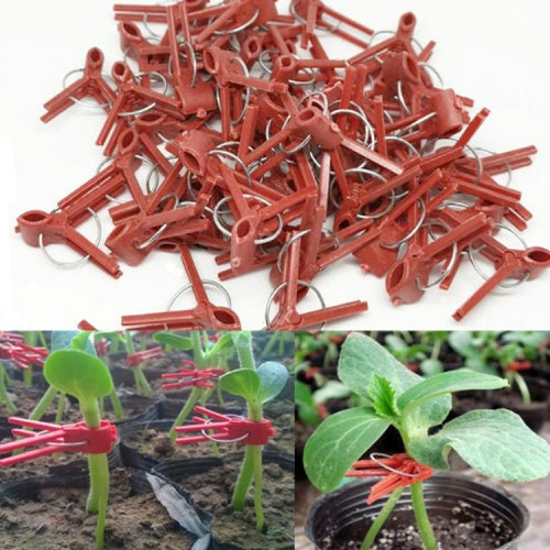 2 Packs Round Mouth Flat Mouth Plastic Vegetable Grafting Clip, Size: 3.5x2.5 cm(Round Mouth )