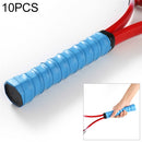10 PCS Keel Hand Glue Thickened Wear-resistant Tennis Racket Handle Non-slip Sweat-absorbent Belt Grip Winding Band(Blue)