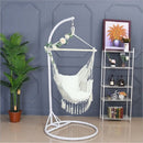 Fringed Hammock Dormitory Indoor Hanging Hammock Garden Courtyard Swing Chair with Stand
