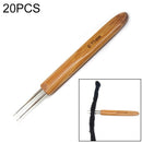 20 PCS Dirty Braid Braid Single Hook Double Hook Wig Knitting Tool Crochet, Size:0.75 Double Crochet
