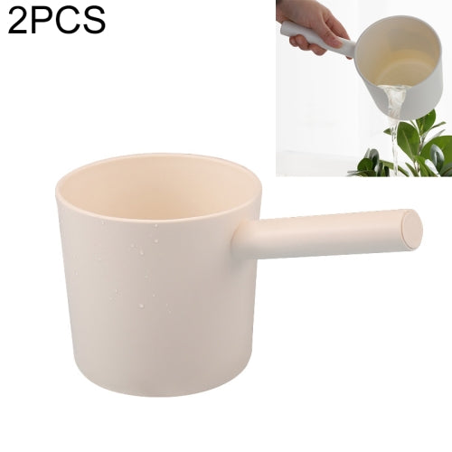 2 PCS Kitchen Thick Plastic Water Scoop Long Handle Scoop