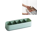 2 PCS Household Underwear Socks Storage Box Drawer Type Separation and Finishing Box(Light Green)