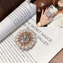 2 PCS Lazy Man Live Shooting Mobile Phone Rotating Ring Buckle Holder, Style:Full of Pearls