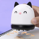 Student Portable Handheld Cat Mini USB Rechargeable Suction Desktop Vacuum Cleaner(Cow Cat)
