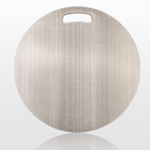 304 Stainless Steel Round Cutting Board Home Kitchen Cutting Board Chopping Board, Size:40x40cm