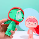3 PCS Mini Hand-pressed Portable Hand-held Small Fan Student Dormitory Fan Random Color Delivery