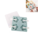 Household 4 Grid Ice Maker Popsicle Ice Cream Mold with Stick & Lid, Style:Cherry Blossoms(Blue)