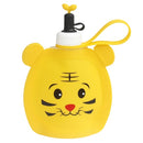 Childrens Silicone Kettle Outdoor Portable Sports Collapsible Kettle(Yellow Tiger)