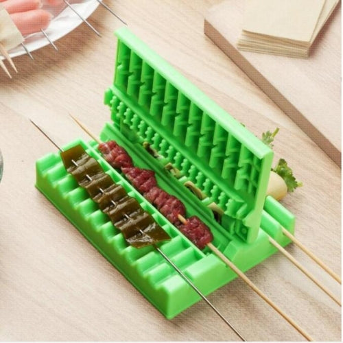 3-in-1 Barbecue Meat Skewer Machine BBQ Meat String Quick Meat Skewer Box Easy Skewer Tool