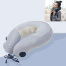 Cervical Massager Portable Massage Pillow, Colour:Light Gray