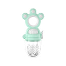 MISUTA Baby Fruit and Vegetable Bite Music Silicone Tooth Gel Rotating Push Nipple(Chenhe Green)