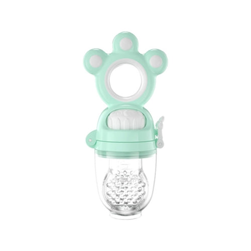 MISUTA Baby Fruit and Vegetable Bite Music Silicone Tooth Gel Rotating Push Nipple(Chenhe Green)