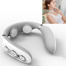 Cervical Spine Massage Instrument Home Neck Protector Pulse Body Massage Pillow, Style:Two Ends(White)