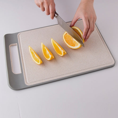 Wheat Straw Grain Fiber Sterilization Mildew Cutting Vegetable Cutting Board Baby Food Supplement Cutting Board, Size:S 37x25cm