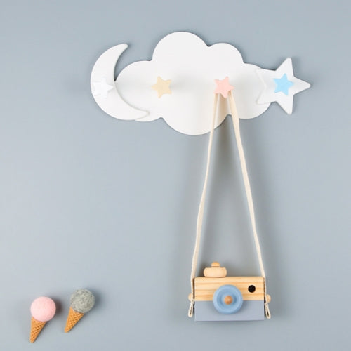 Punch-free Perforated Sticky Hook Home Cartoon Cute Cloud Wall Hanging without Trace Load-bearing Decorative Door Hook