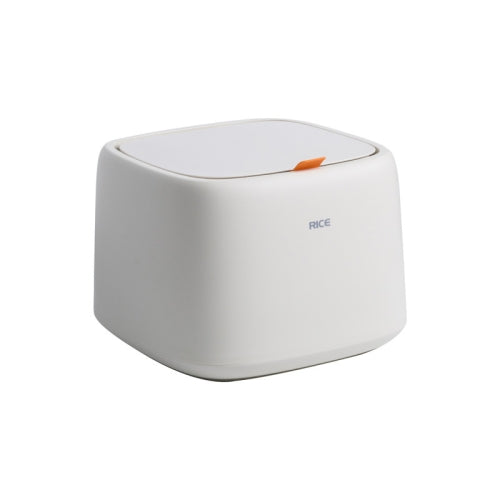 Household Sealed Insect-proof Moisture-proof Rice Box Rice Barrel Rice Cylinder with Lid(White)