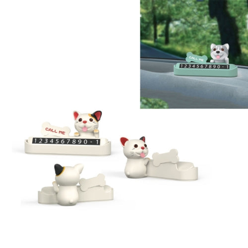 Temporary Stop Sign Creative Cute Number Moving License Plate Car Decoration, Colour:White