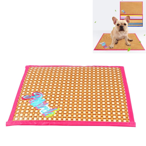 Petcircle Pet Mat Summer Dog Cooling Pad Double-sided Four Seasons Mat, Size:S(Pink)