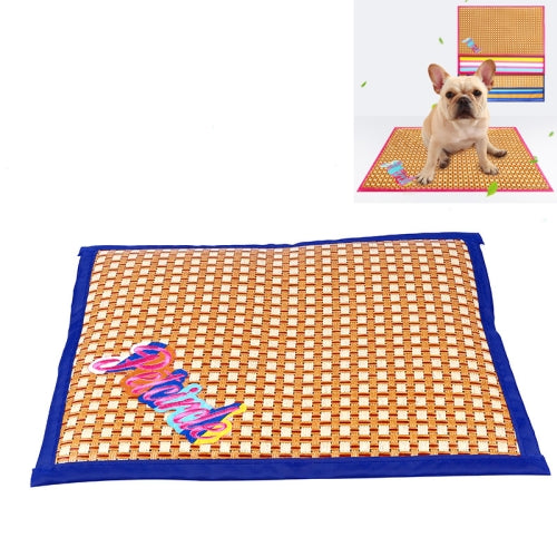 Petcircle Pet Mat Summer Dog Cooling Pad Double-sided Four Seasons Mat, Size:L(Blue)