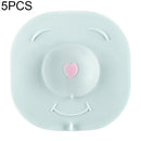 5 PCS Home Kitchen Sink Filter Mesh Floor Drain Cover Bathroom Hair Anti-blocking Artifact, Size:L(Blue)