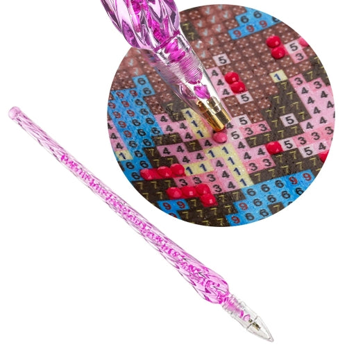 10 PCS Diamond Painting Pen DIY Cross Stitch Embroidery Crafts Sewing Diamond Painting Tool(Purple)