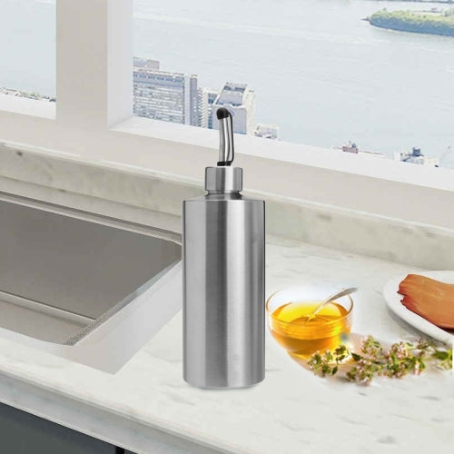 Cylindrical Seasoning Bottle Stainless Steel Oil Pot, Capacity:350 ml(A)