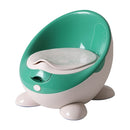 Children Portable Toilet Infant Small Toilet Baby Boy Urinal, Style:PU cushion(Sparrow Lake Green)
