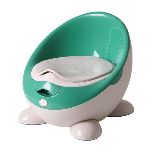 Children Portable Toilet Infant Small Toilet Baby Boy Urinal, Style:PU cushion(Sparrow Lake Green)