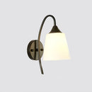 Bedroom Bedside Wall Lamp Indoor LED Lamp, Power Source:12W Warm Light(2021 Black Flat Mouth)