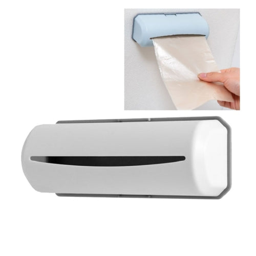 4 PCS No Trace Paste Trash Bag Storage Box Plastic Bag Box For Kitchen And Bathroom(White)