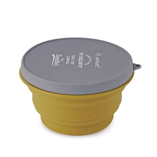 Msquare Outdoor Camping Folding Silicone Portable Water Bowl, Spec: 1L Bowl