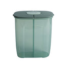 Kitchen Storage Large-capacity Storage Tank Multi-grain Tank Transparent Sealed Box(Green)