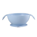 Food Grade Silicone Anti-fall Anti-slip Baby Food Supplement Bowl Suction Cup Bowl(Haze Blue)