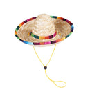2 PCS Pet Woven Adjustable Straw Hat for Spring And Summer Shade, Size: S