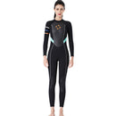 DIVE&SAIL WS-19481 One-piece Long-sleeved Warm Diving Suit Surfing Snorkeling Swimsuit, Size:L(Black)